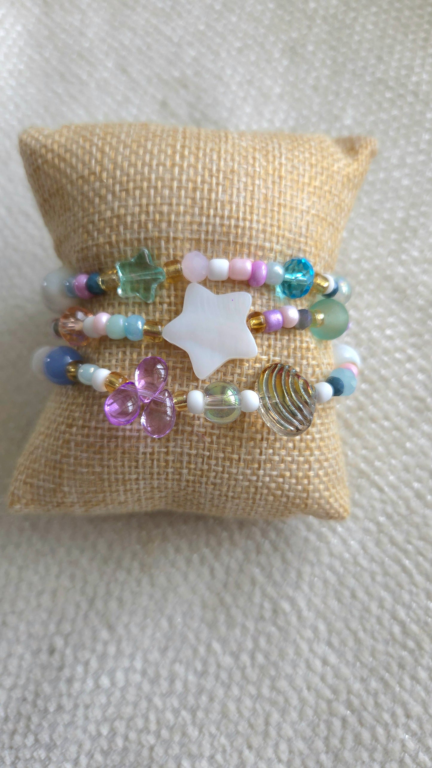 🏖✨ Playita Elastic Bracelet Sets – Handmade Kawaii Y2K Dopamine Dressing Jewelry | Colorful Summer Bracelets