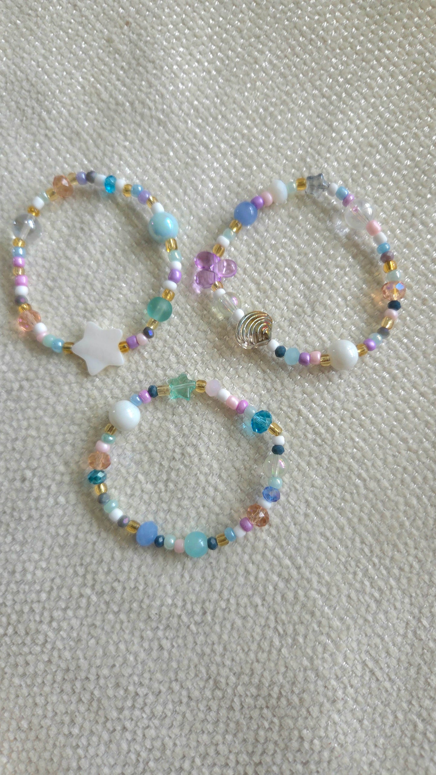 🏖✨ Playita Elastic Bracelet Sets – Handmade Kawaii Y2K Dopamine Dressing Jewelry | Colorful Summer Bracelets