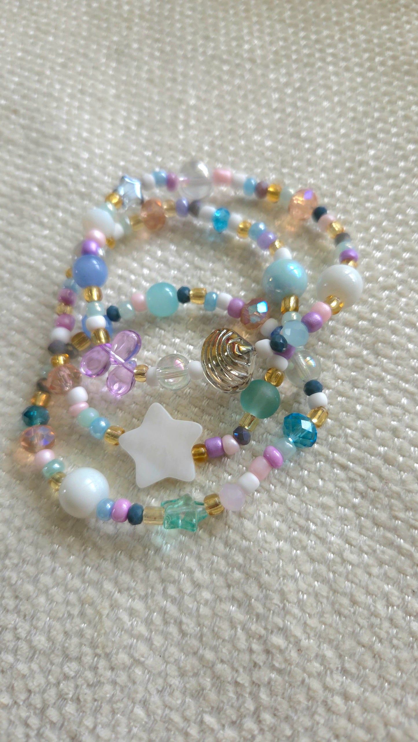 🏖✨ Playita Elastic Bracelet Sets – Handmade Kawaii Y2K Dopamine Dressing Jewelry | Colorful Summer Bracelets