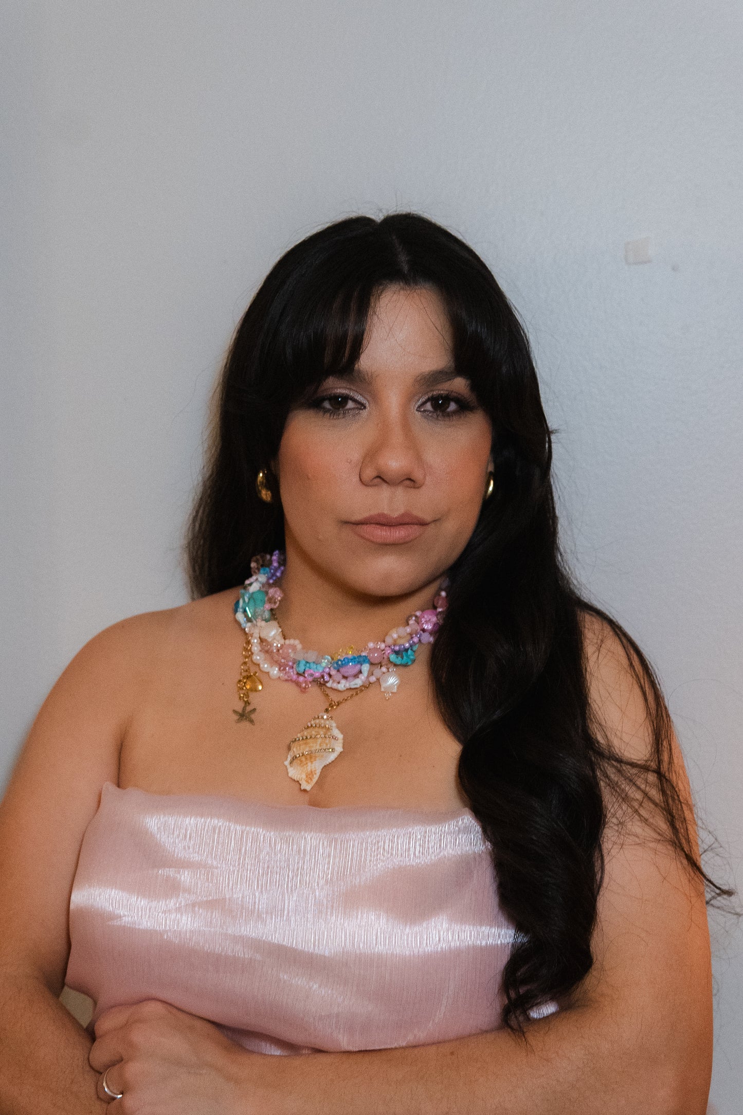✨🪸 Radical Reef Necklace – Glass Beads, Freshwater Pearls & Semi-Precious Stones | Handmade Statement Jewelry