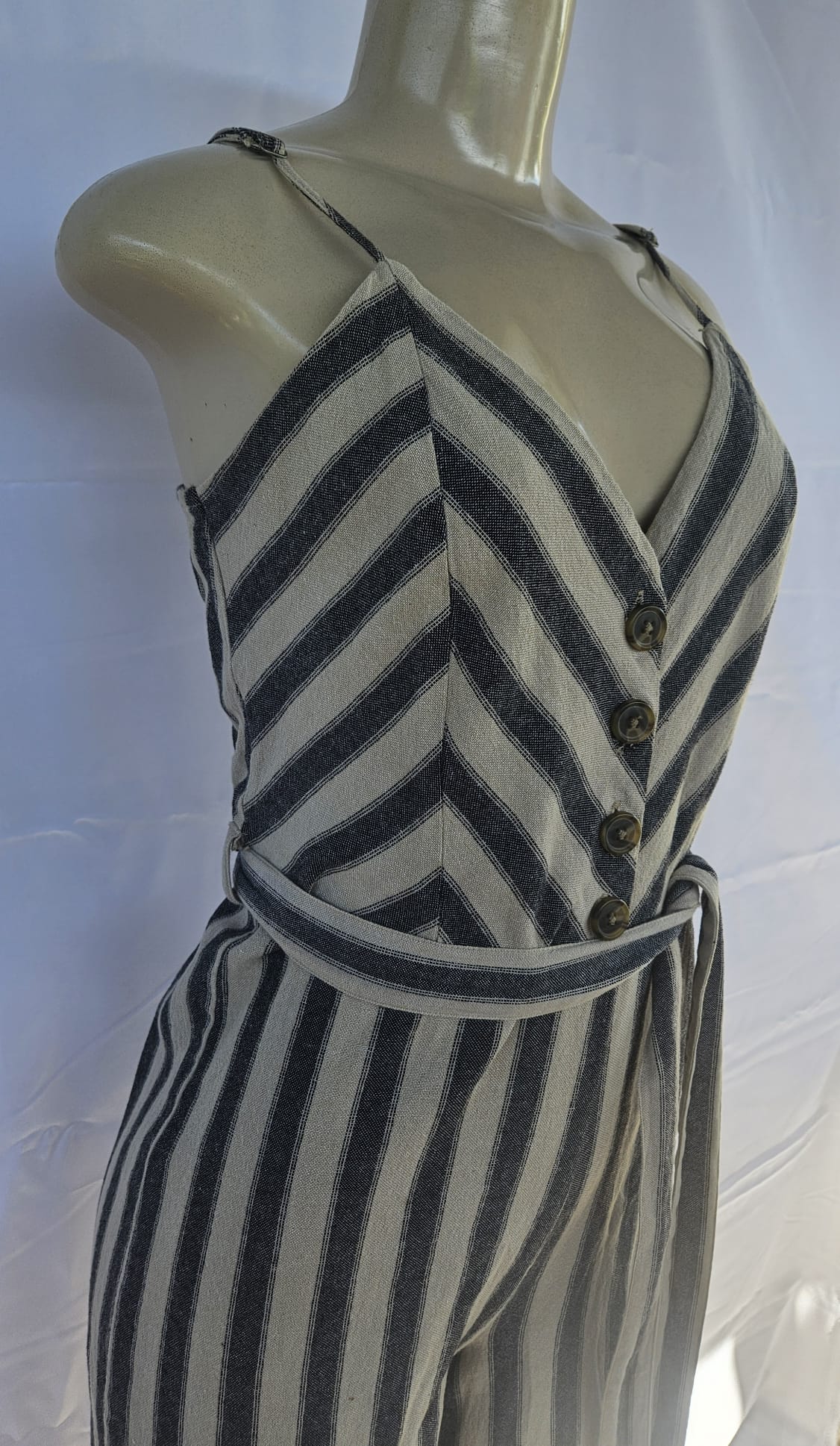 Derek Heart V-Neck Jumpsuit