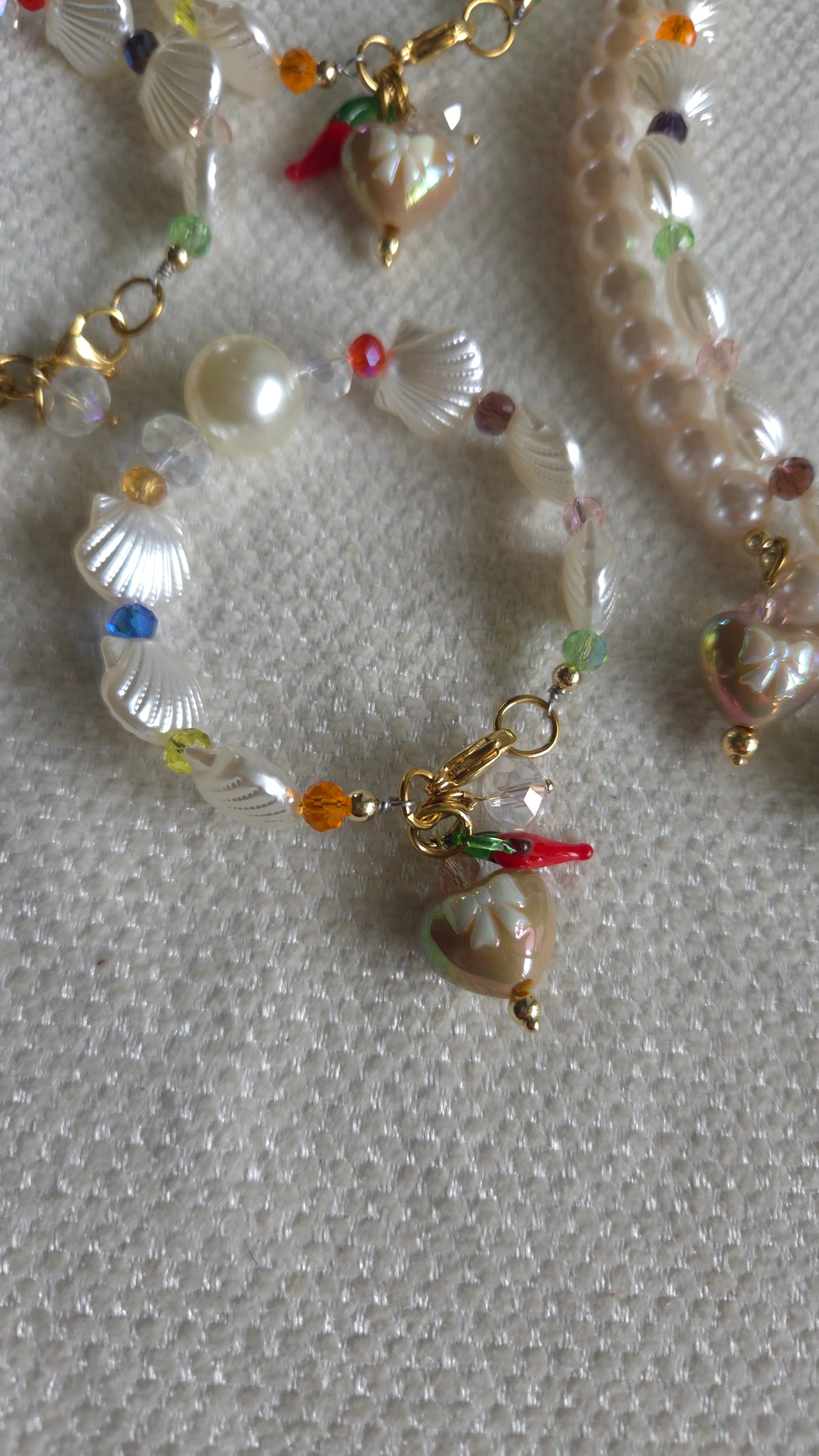 β¨ Mermaid Charms Dream Bracelet β Y2K Mermaid Dopamine Dressing Jewelry | Handmade Statement Bracelet