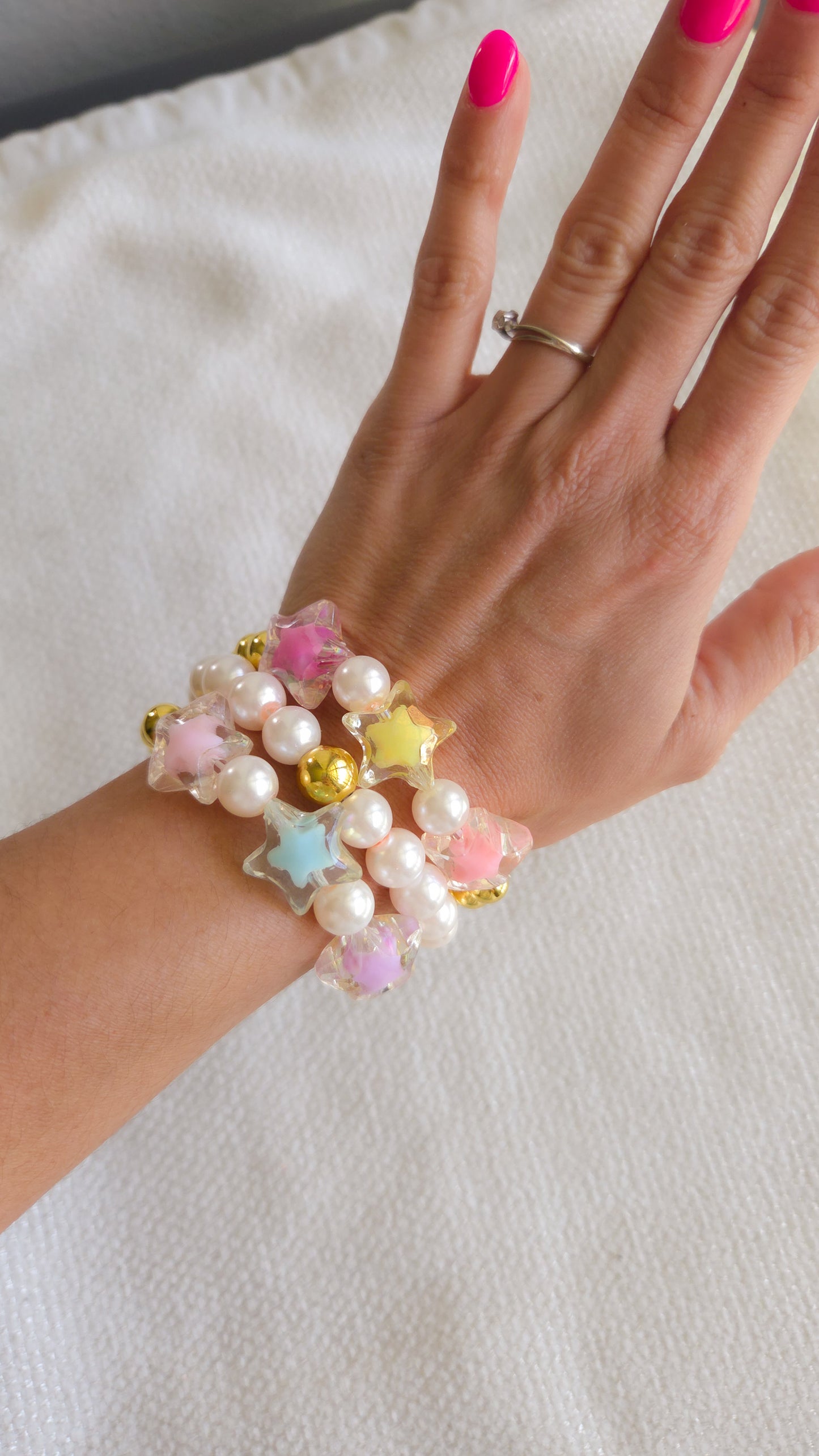 Shooting Star Dreams Bracelet Set β¨π Handmade Y2K Kawaii Dopamine Dressing Jewelry