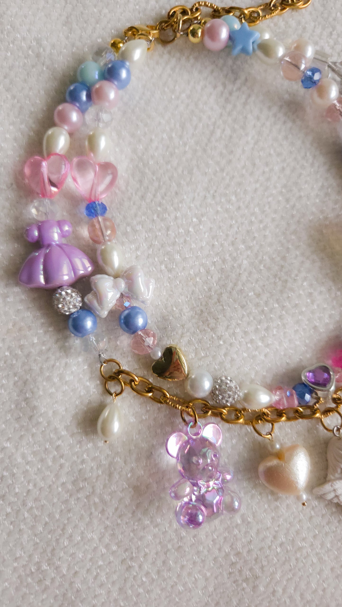 👼Kawaii Cute Cherub Necklace – Y2K Inspired Dopamine Dressing Layered Jewelry