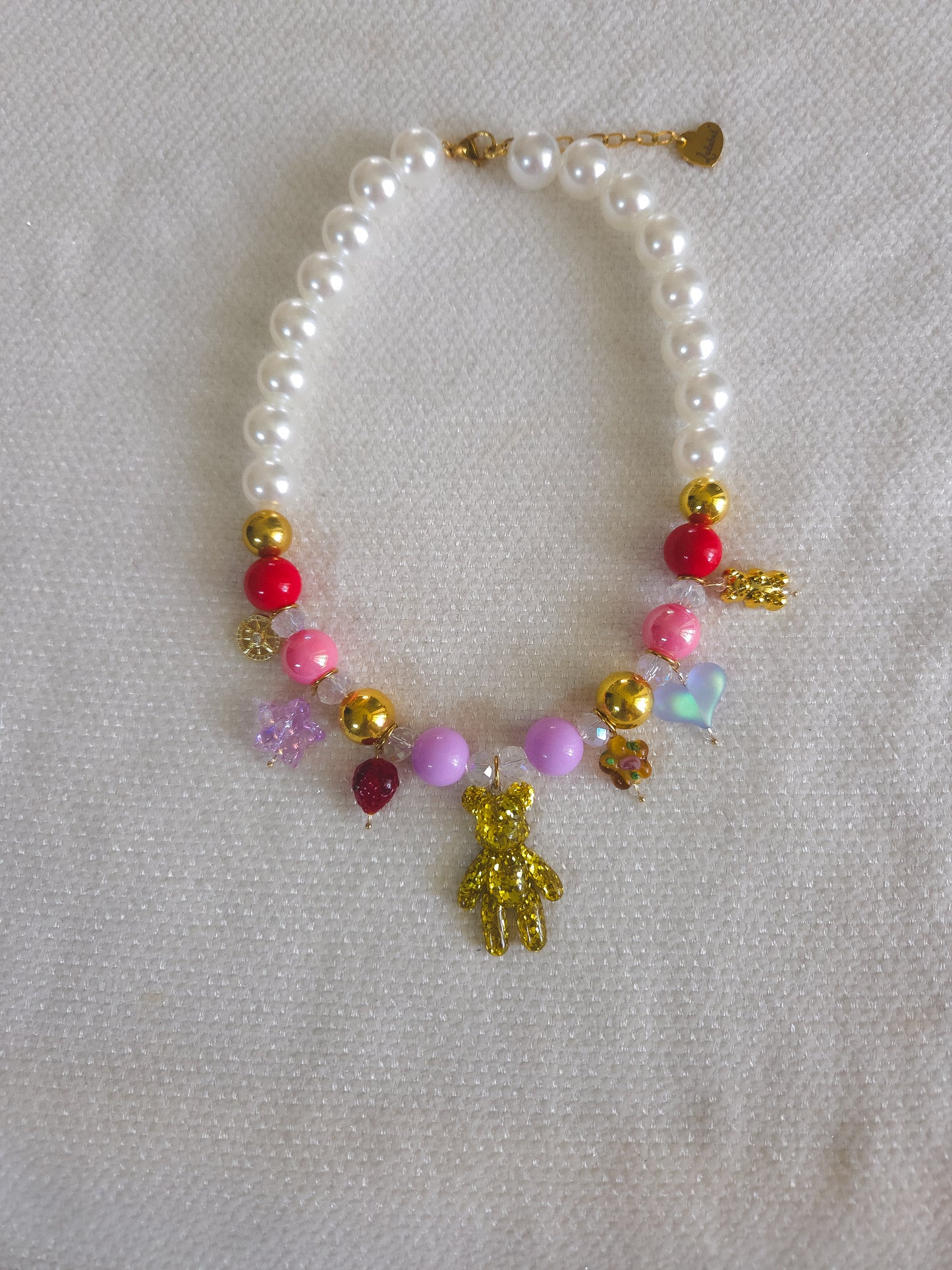 Golden Teddy Daydream Necklace