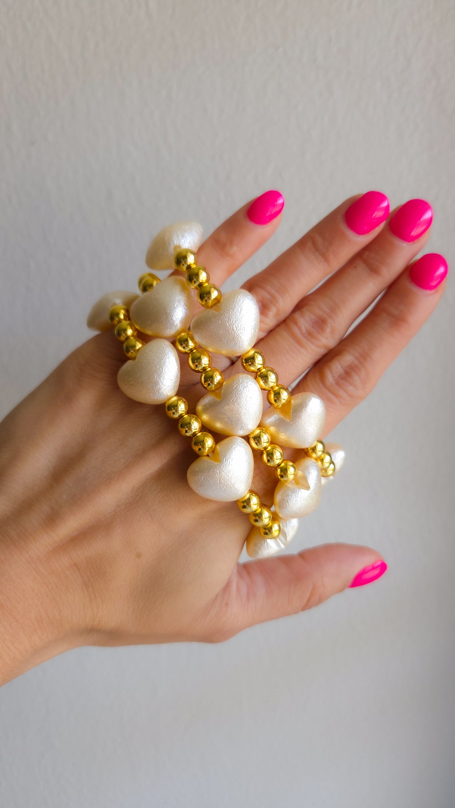 ✨ Golden Heart Glow Bracelet ✨💛😊 | Handmade Y2K Kawaii Dopamine Dressing Jewelry