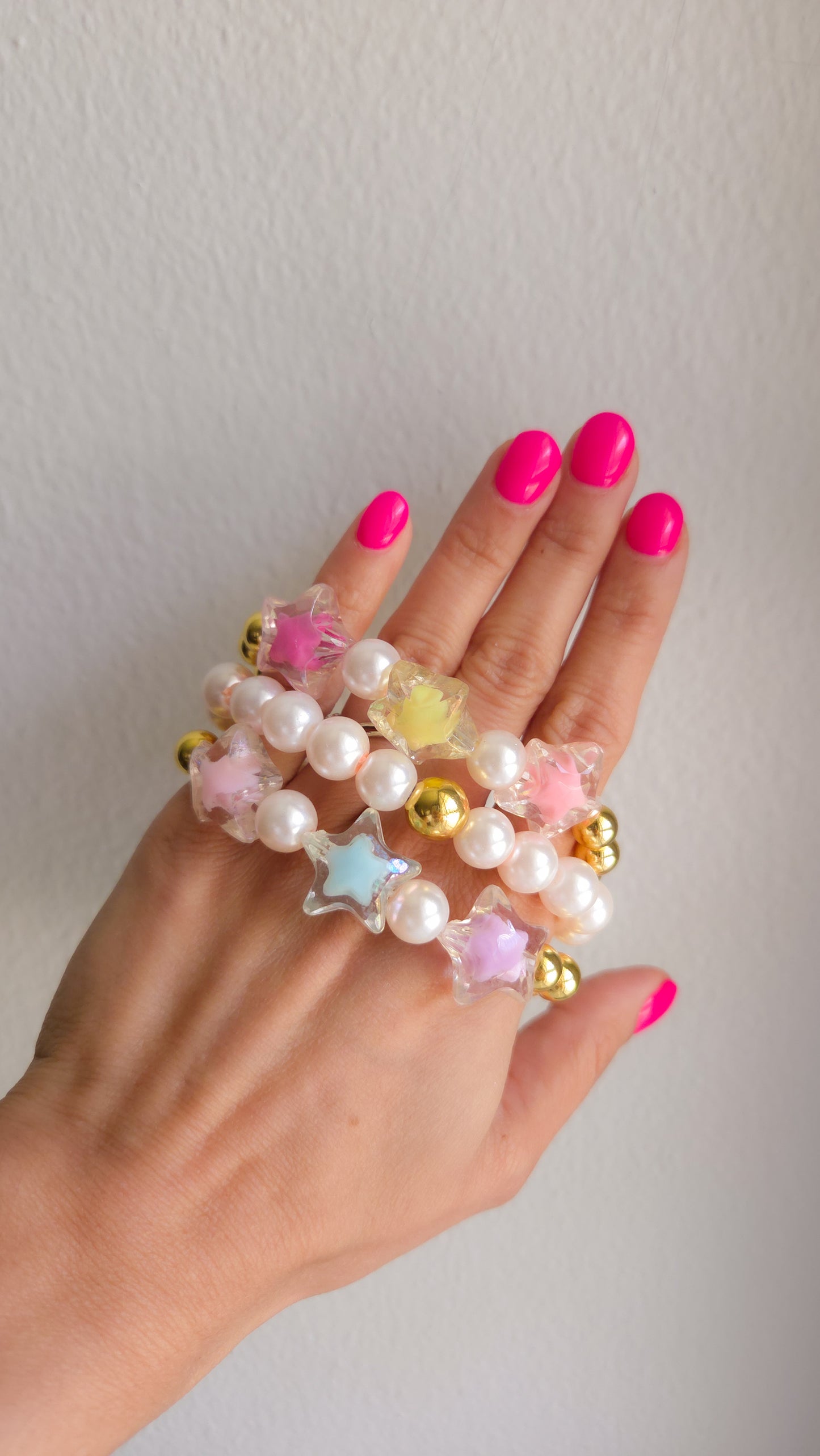 Shooting Star Dreams Bracelet Set β¨π Handmade Y2K Kawaii Dopamine Dressing Jewelry