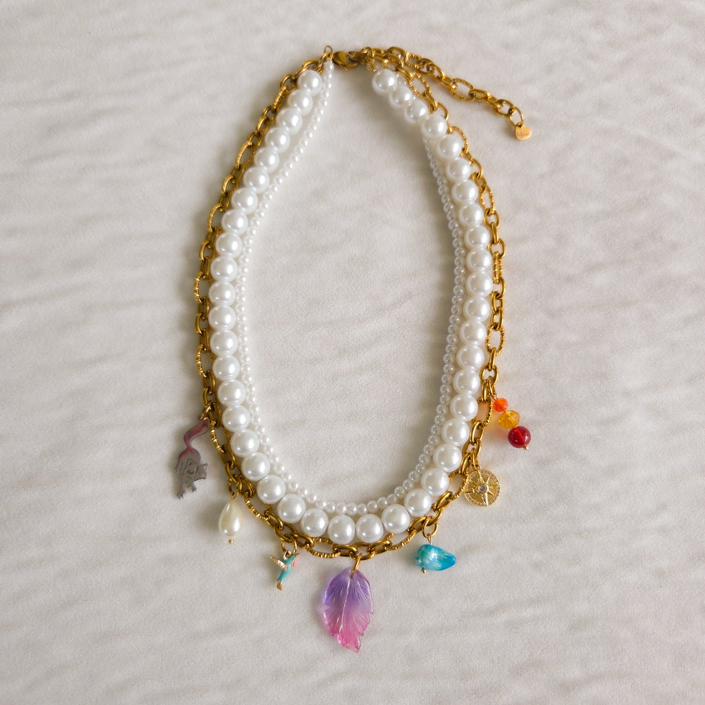 šPocahontas Inspired Necklace ā Handmade Layered Statement Jewelry with Forest & Nature Charms
