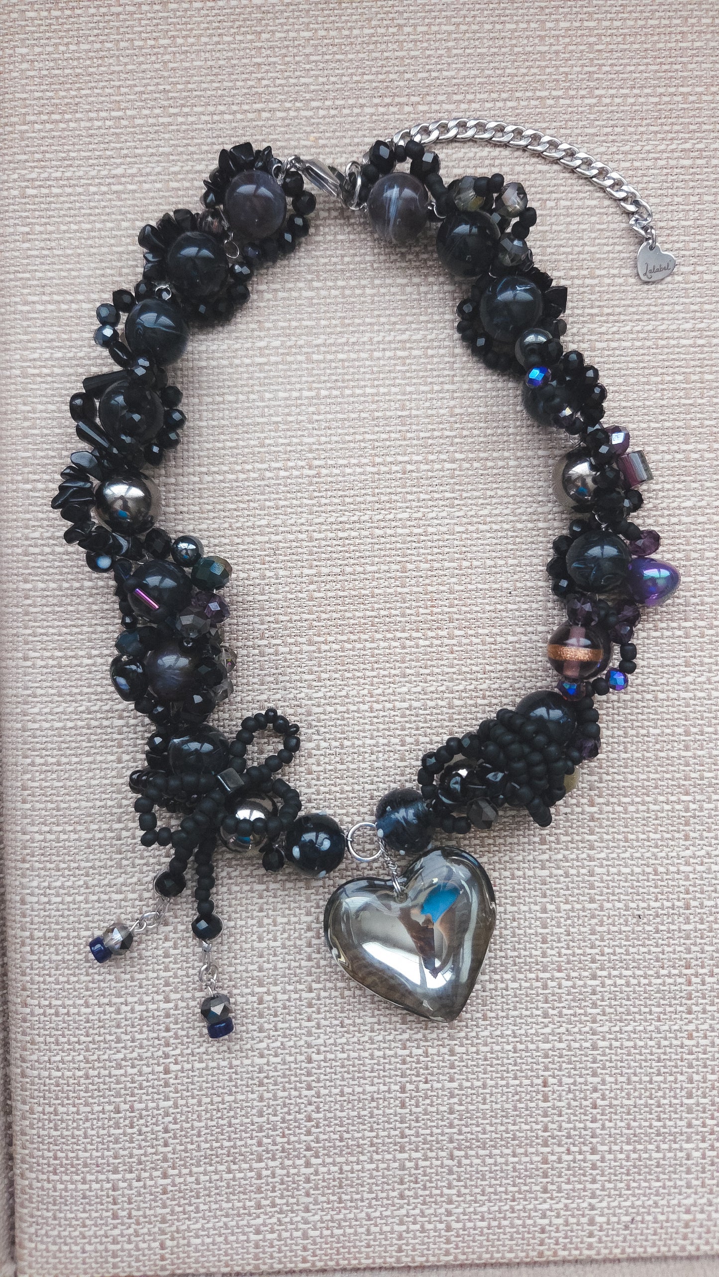 Enchanted Onyx Heart Necklace π€