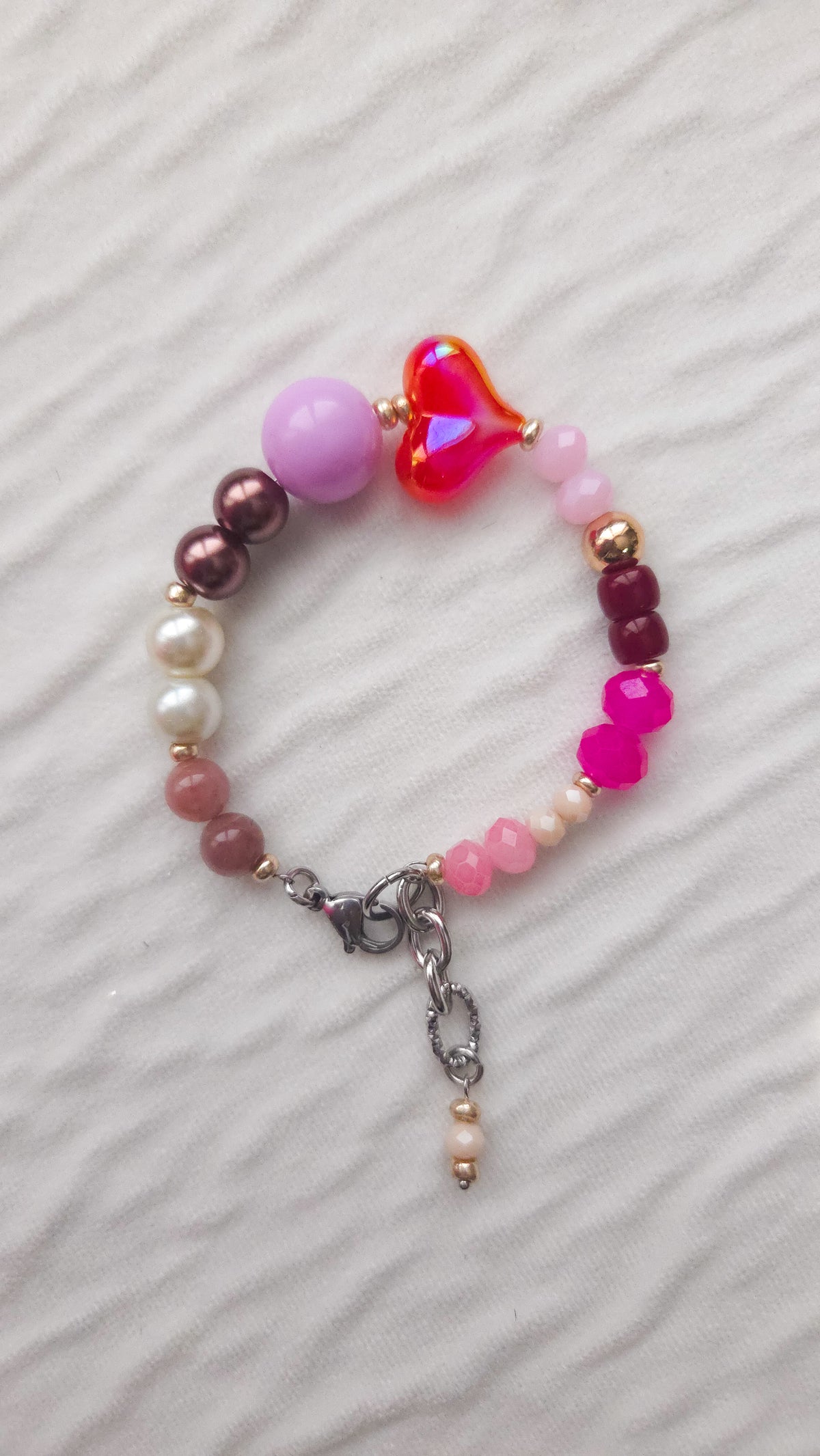 Pink Heart Pop Bracelet
