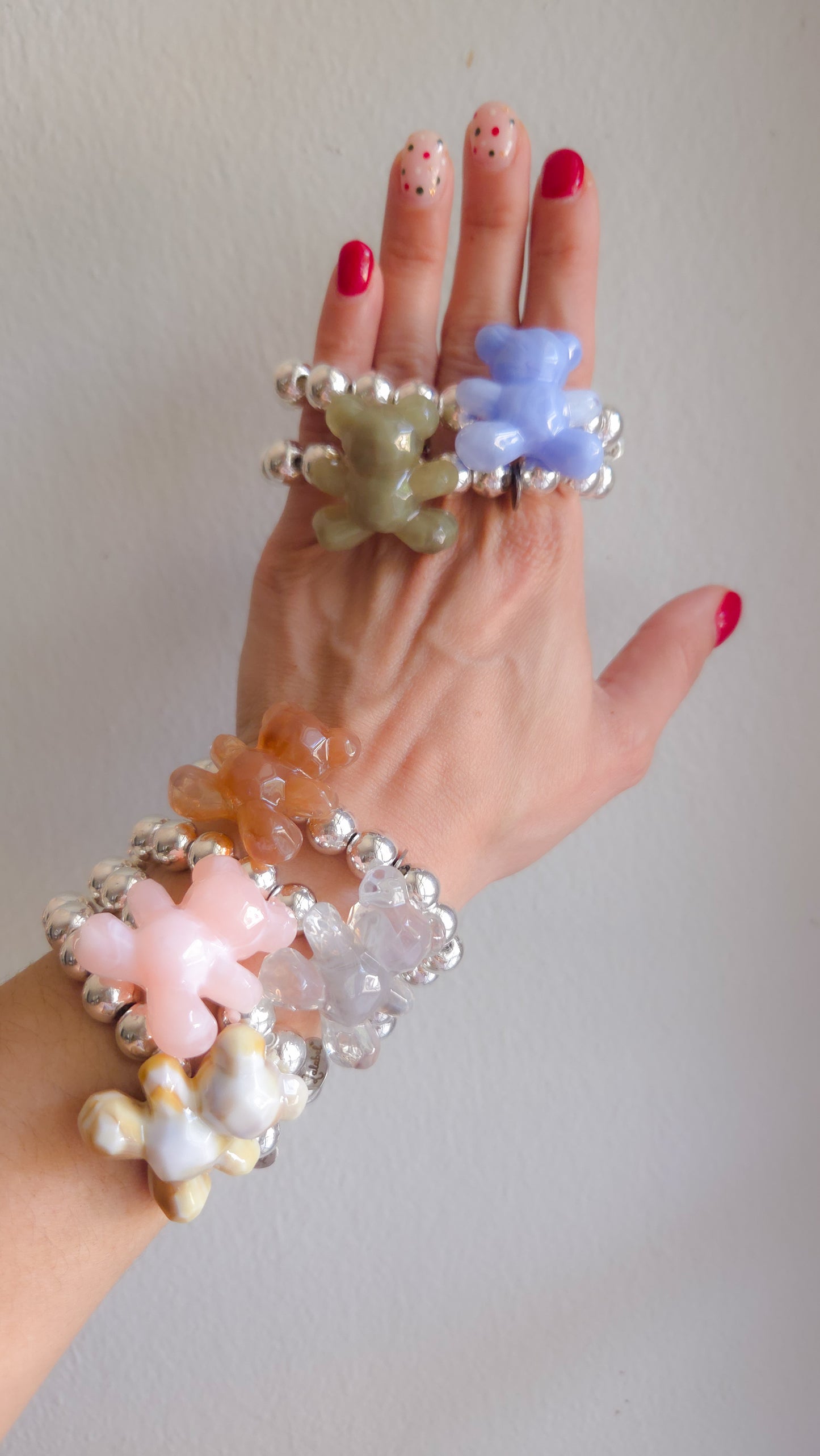 🧸✨ Teddy Pop Bracelet |Handmade Y2K Kawaii Dopamine Dressing Jewelry