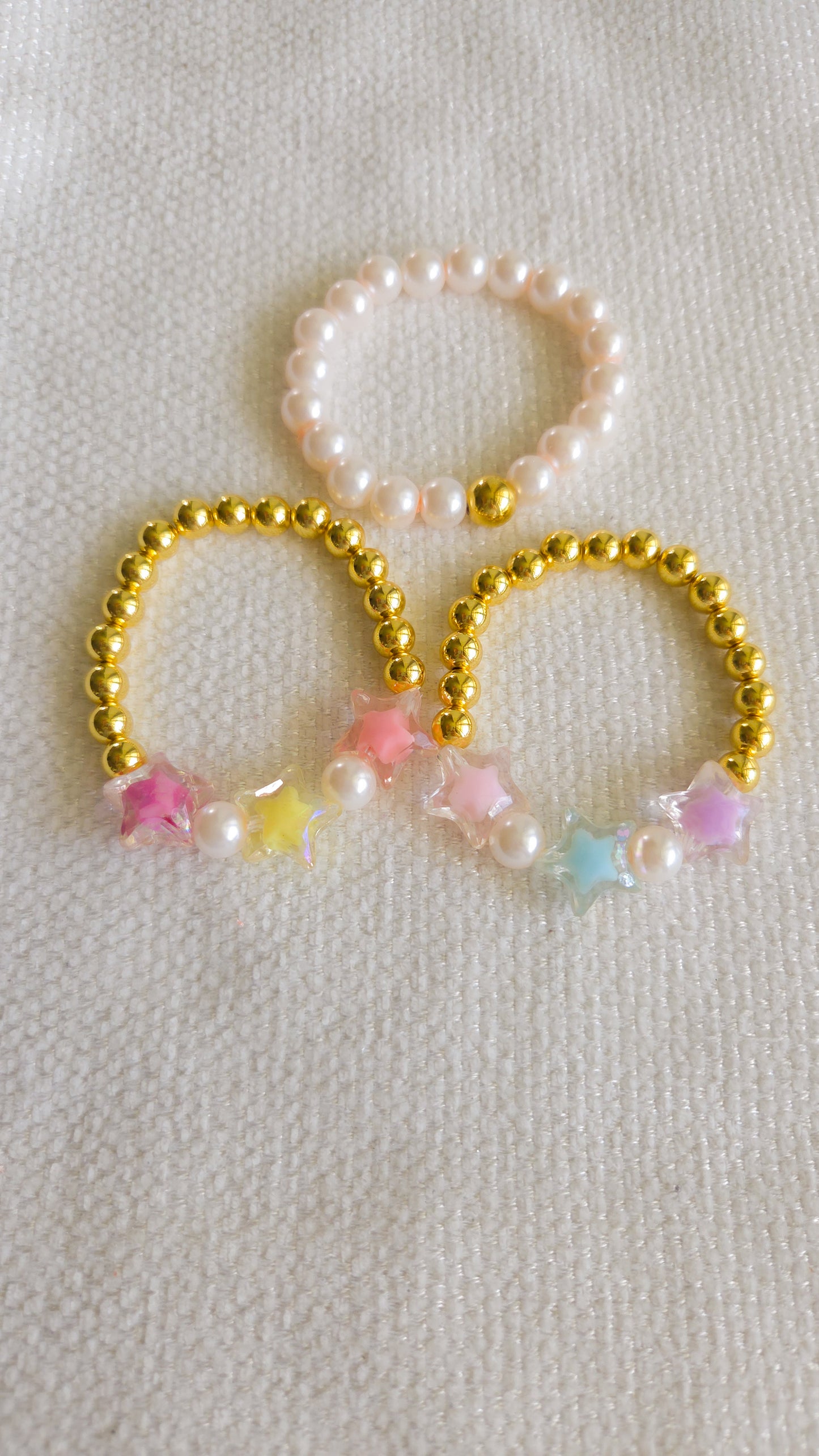 Shooting Star Dreams Bracelet Set β¨π Handmade Y2K Kawaii Dopamine Dressing Jewelry