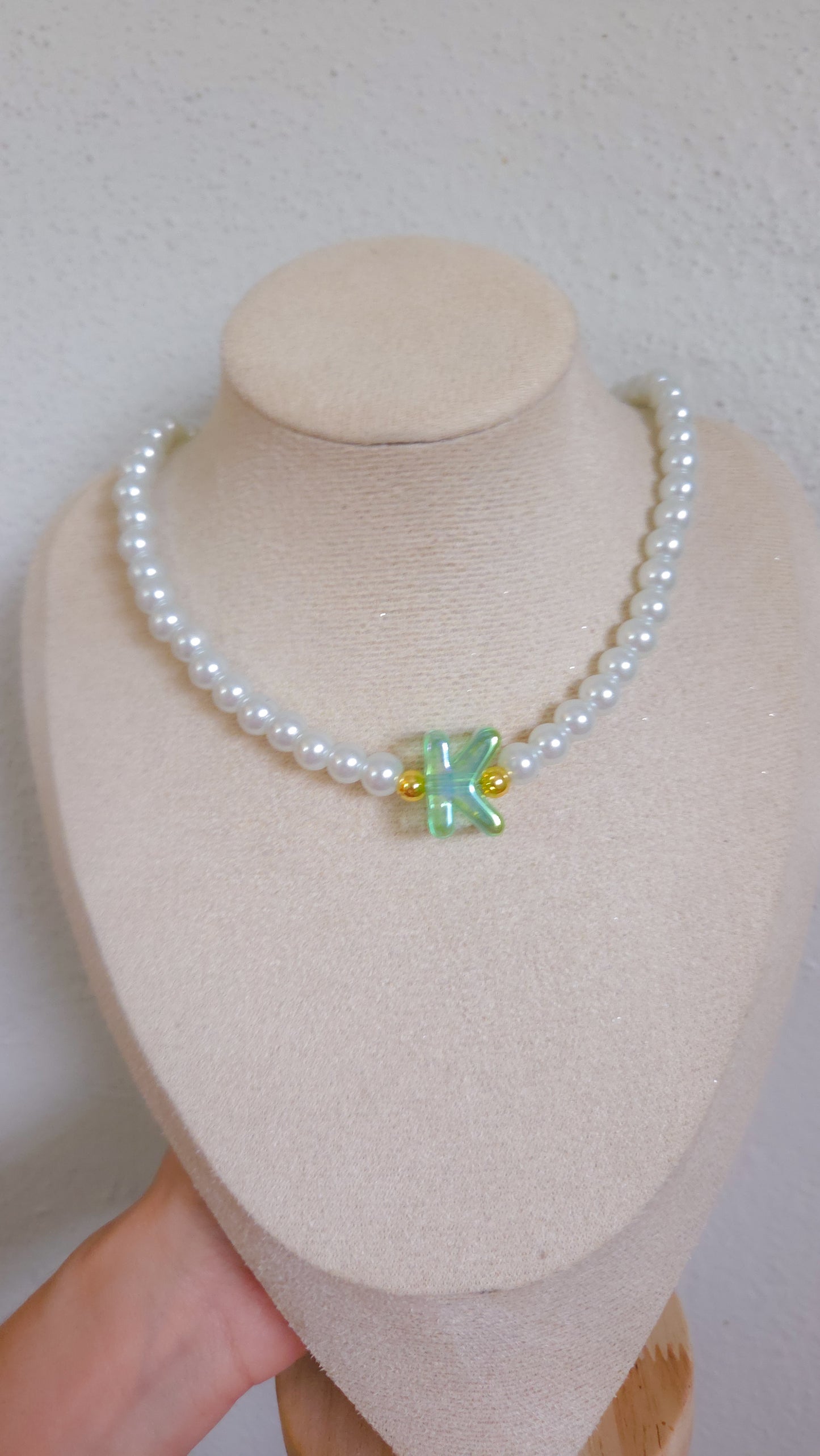✨️Pearly Initial Charm Necklace