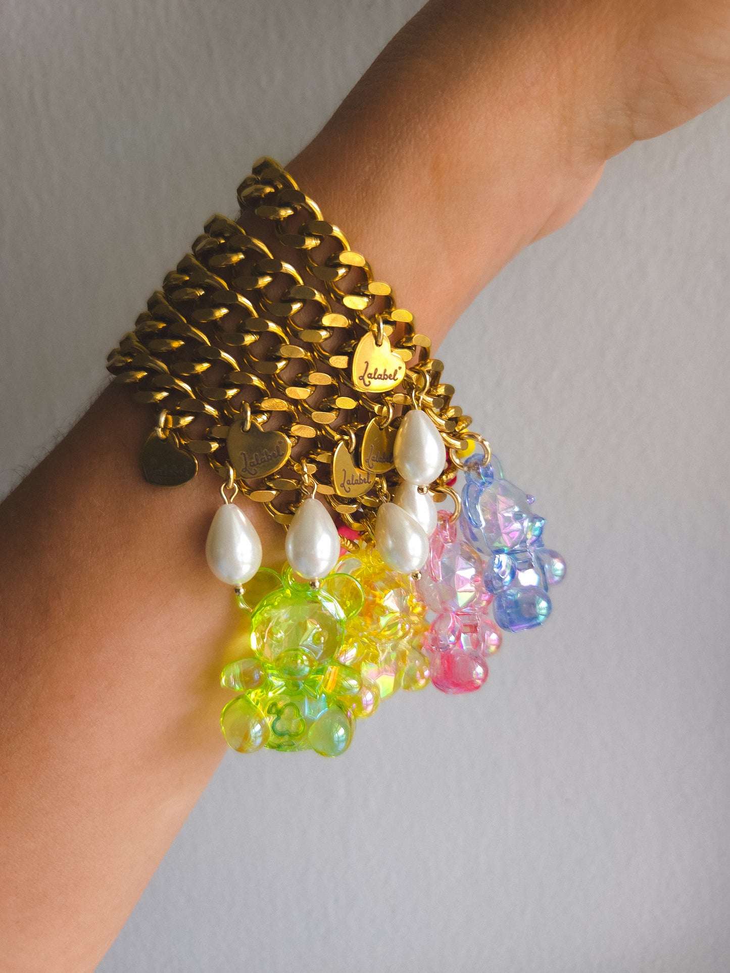 Chunky Chain Teddy Bracelet 🧸