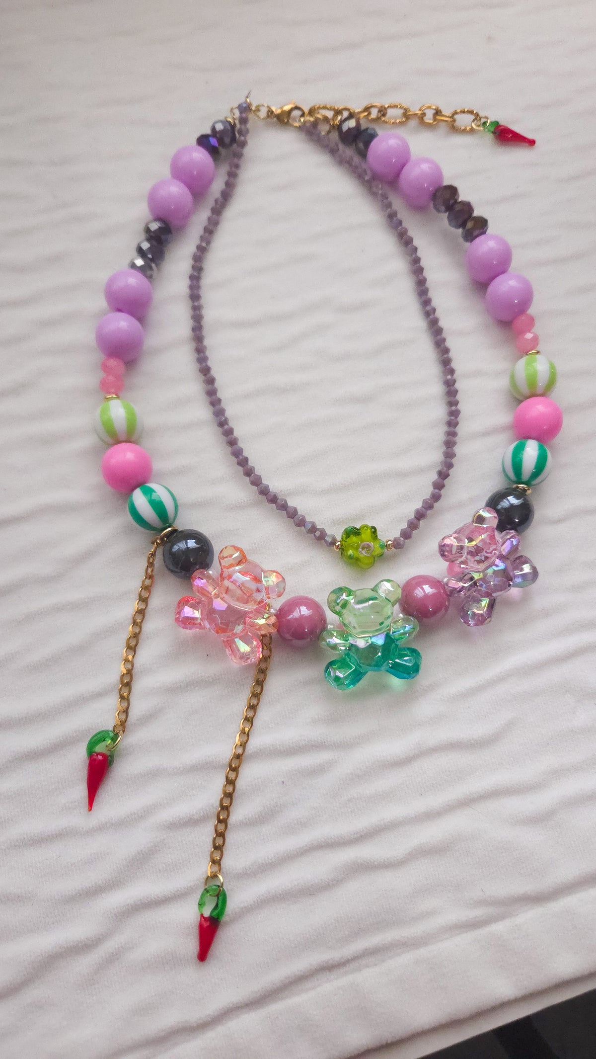 Picante Teddy Layered Necklace
