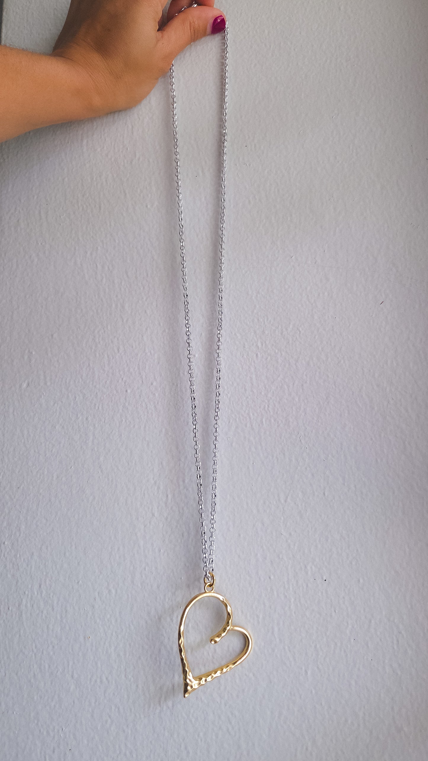 Golden Heart Chain Necklace