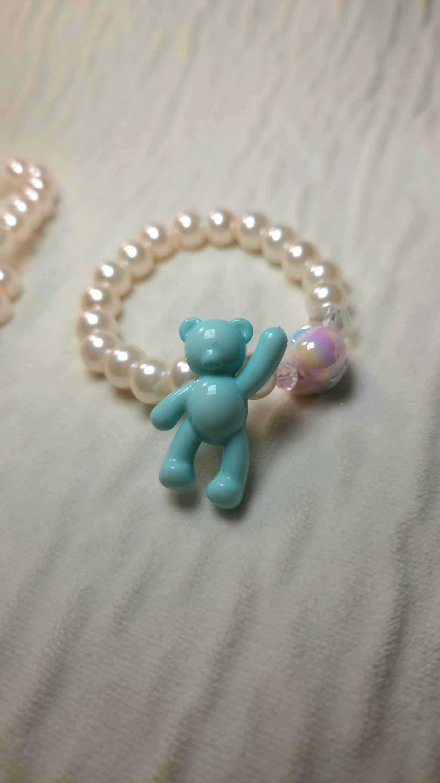🧸✨ Teddy Love Bounce Bracelet – Handmade Y2K Dopamine Jewelry | Cute Statement Bracelet
