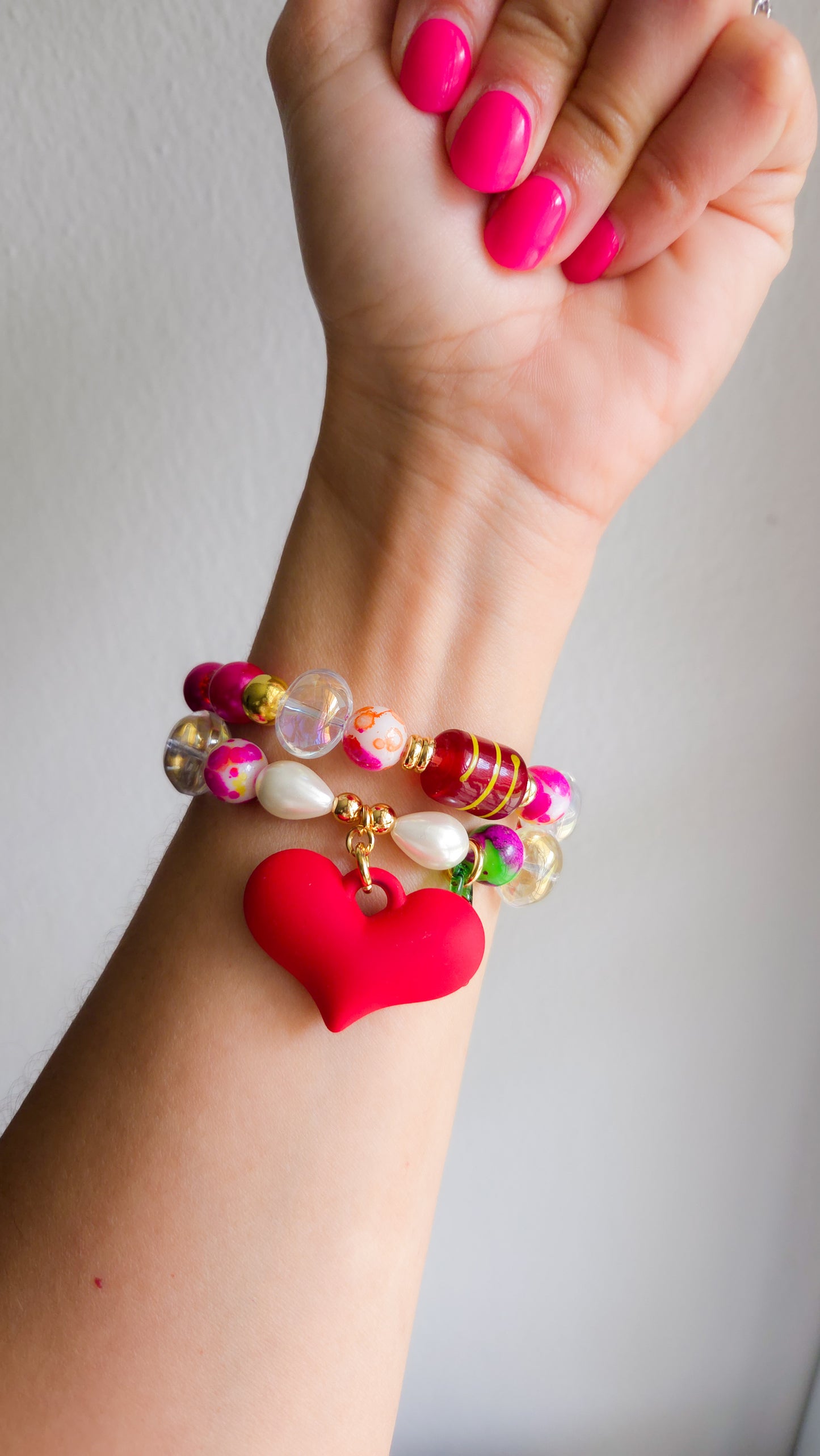 🌶️❤️Spicy Love Bracelet Set | Handmade Y2K Dopamine Dressing Jewelry