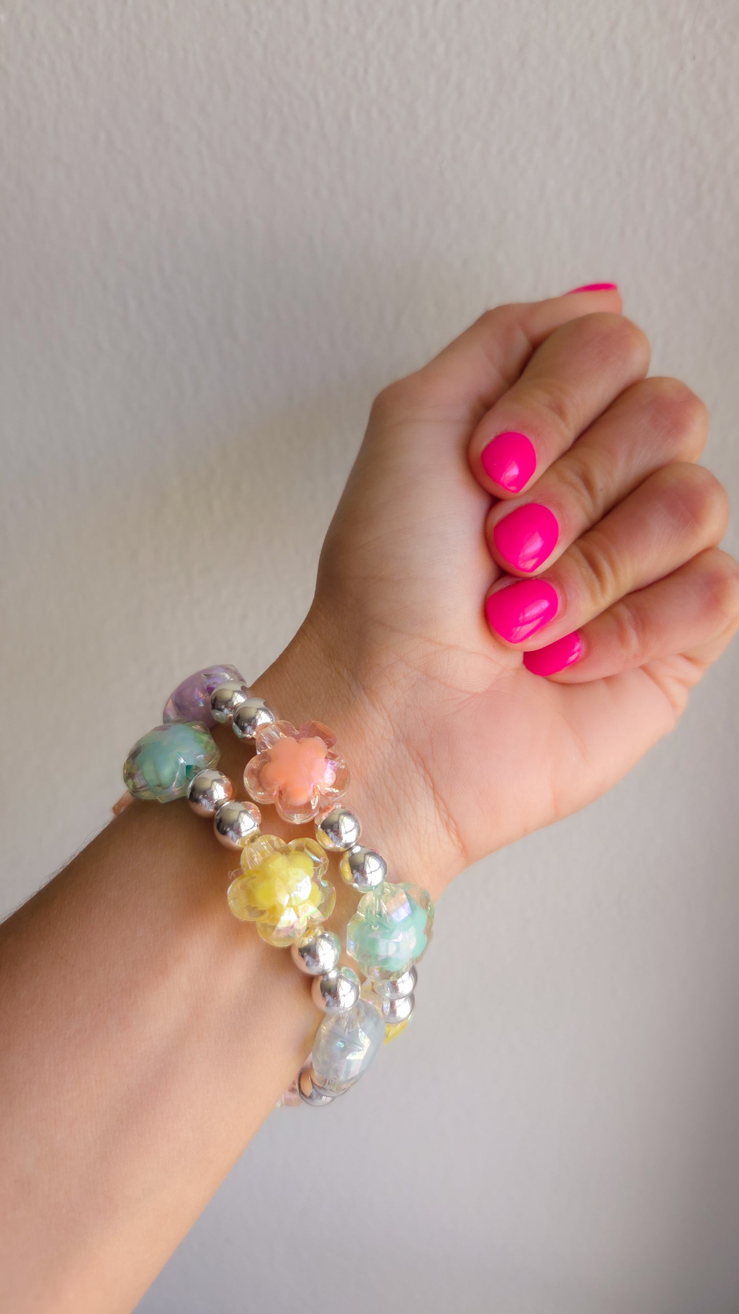 β¨ Pastel Bloom Bracelet β¨ | Handmade Y2K Kawaii Dopamine Dressing Jewelry