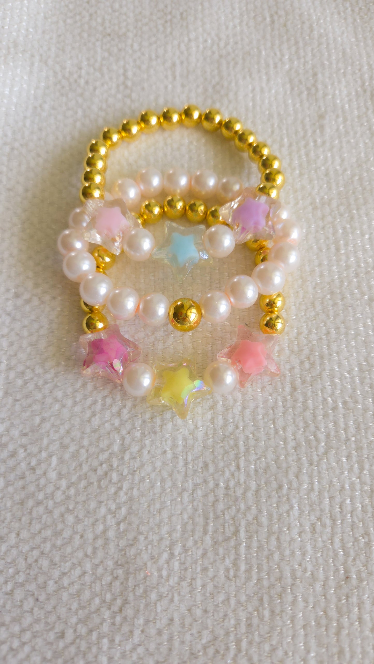 Shooting Star Dreams Bracelet Set β¨π Handmade Y2K Kawaii Dopamine Dressing Jewelry