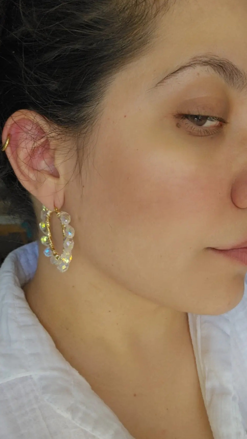 Crystal Hoops