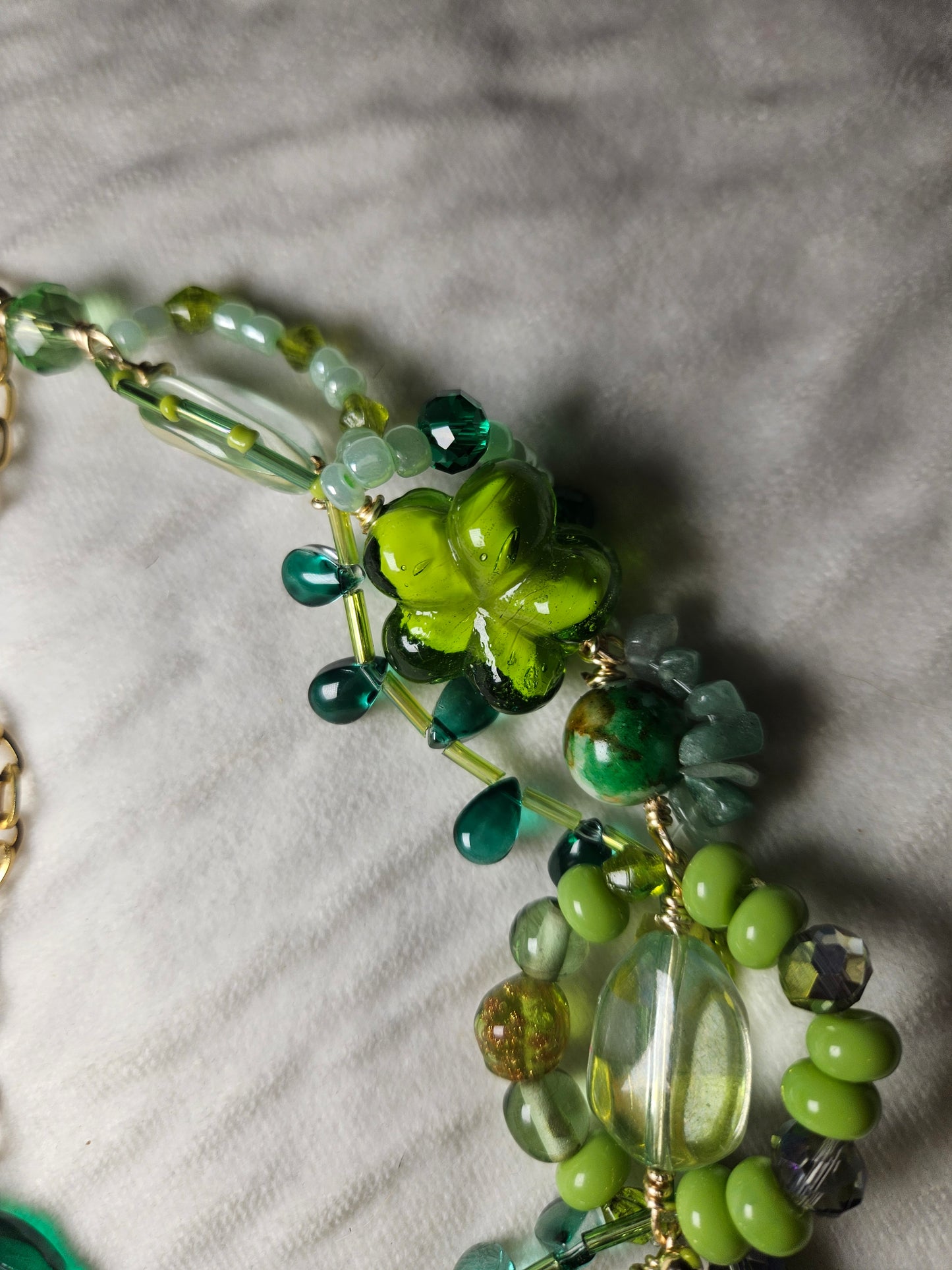 πΏπ Tropical Babe Necklace β Freshwater Pearls, Semi-Precious Stones & Glass Beads | Handmade Rainforest-Inspired Jewelry