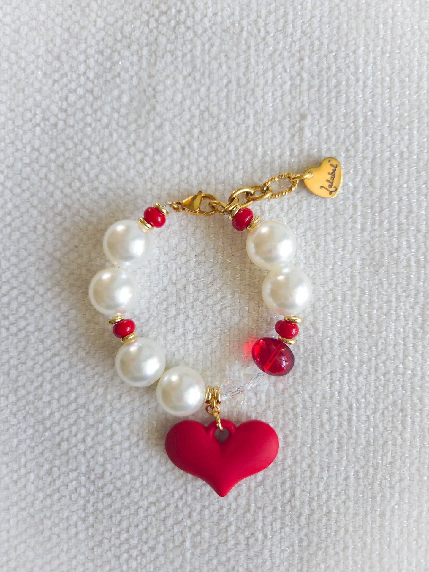 Full Heart Pearl Bracelet