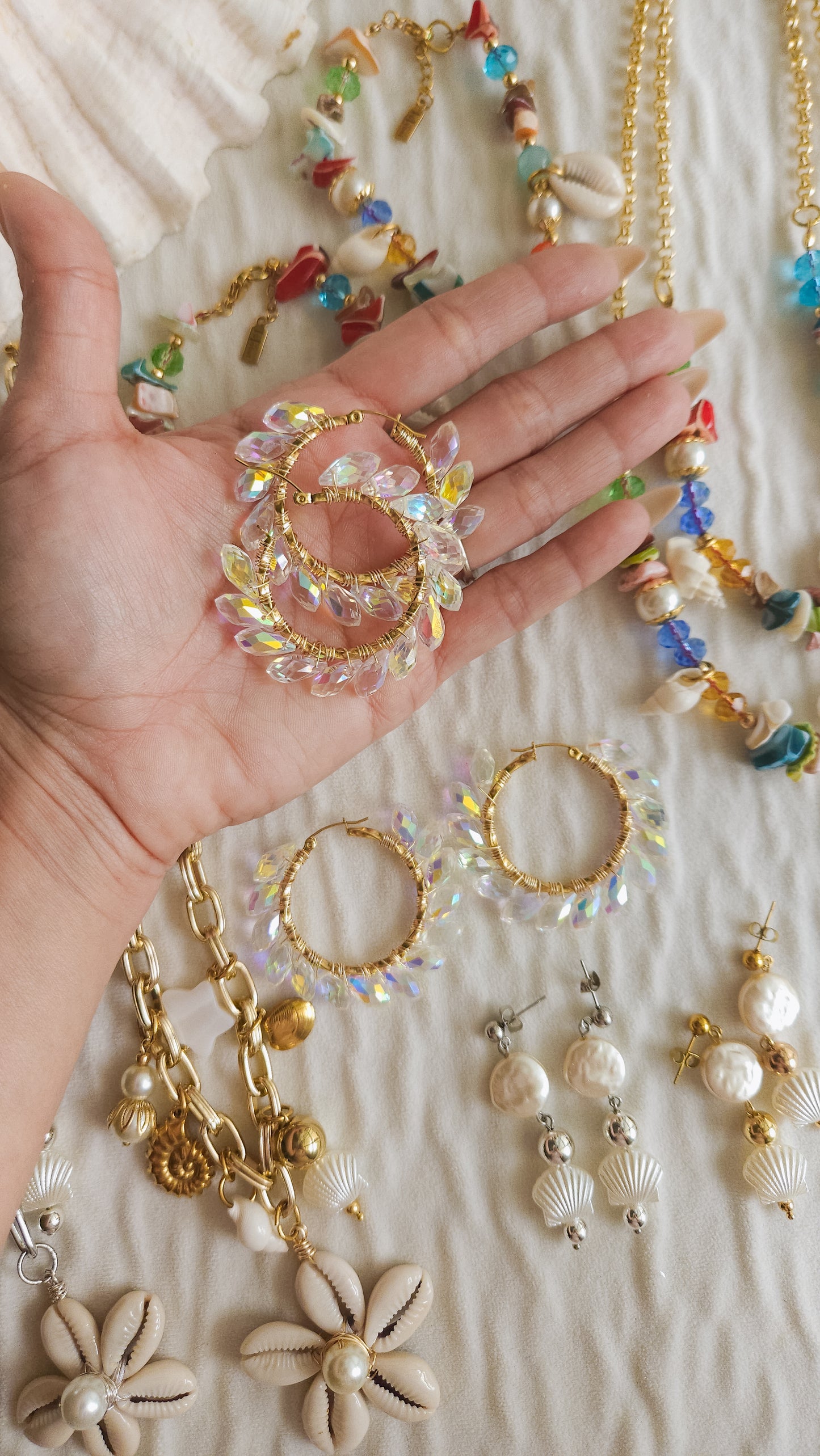 Crystal Hoops