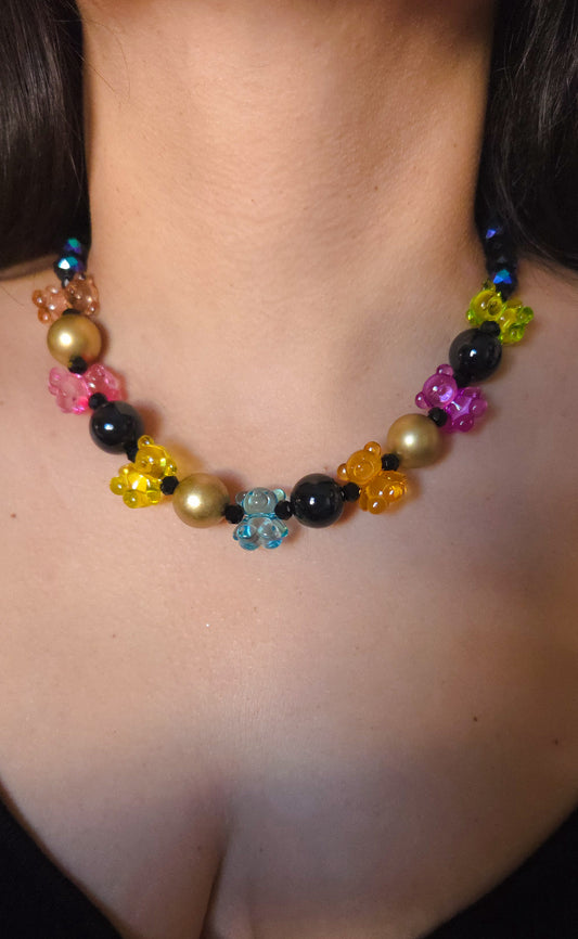 Black Gummy Pop Necklace 🖤🍬