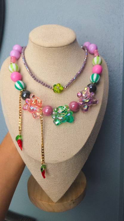 Picante Teddy Layered Necklace