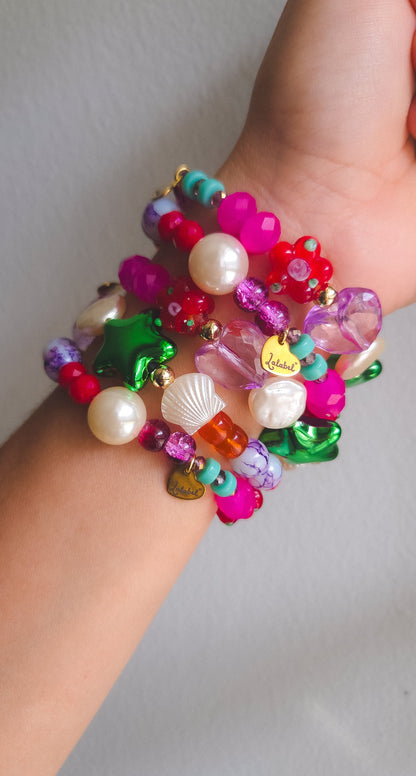 Green Star Candy Bracelet