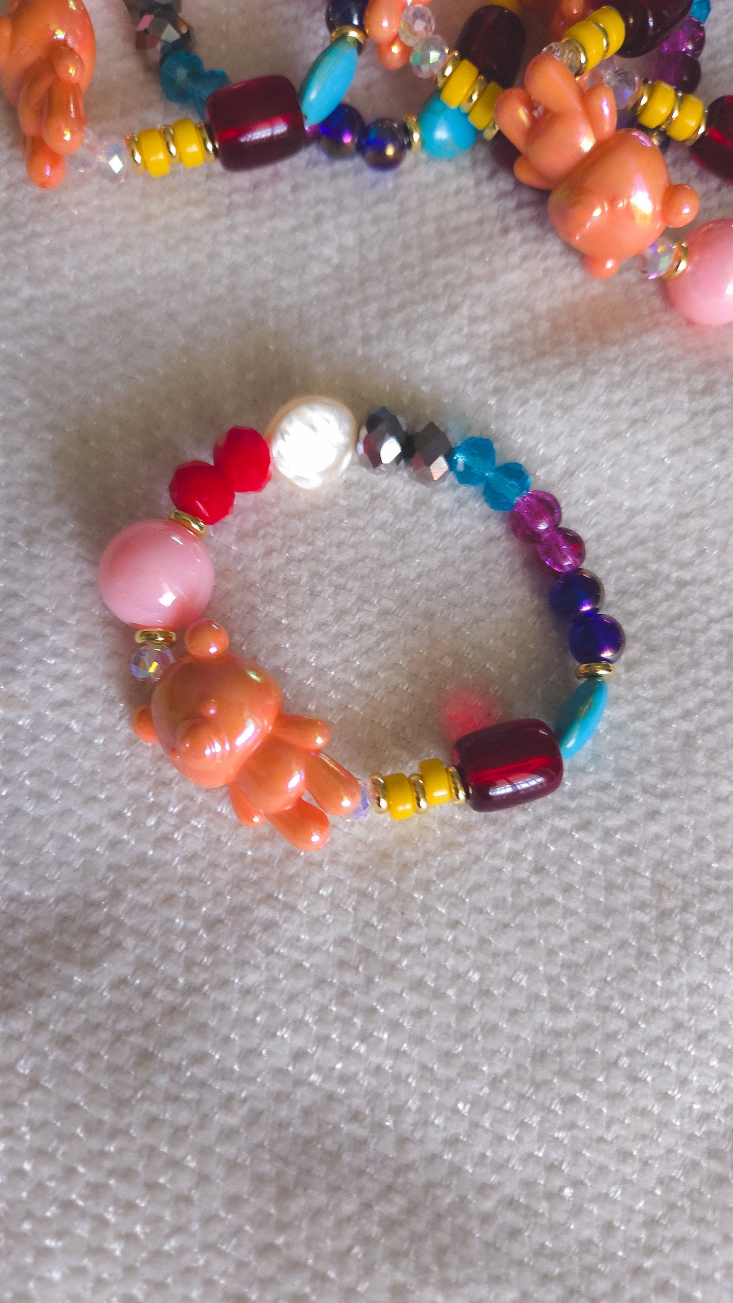 Peachy Teddy Pop Bracelet