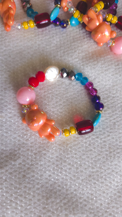 Peachy Teddy Pop Bracelet