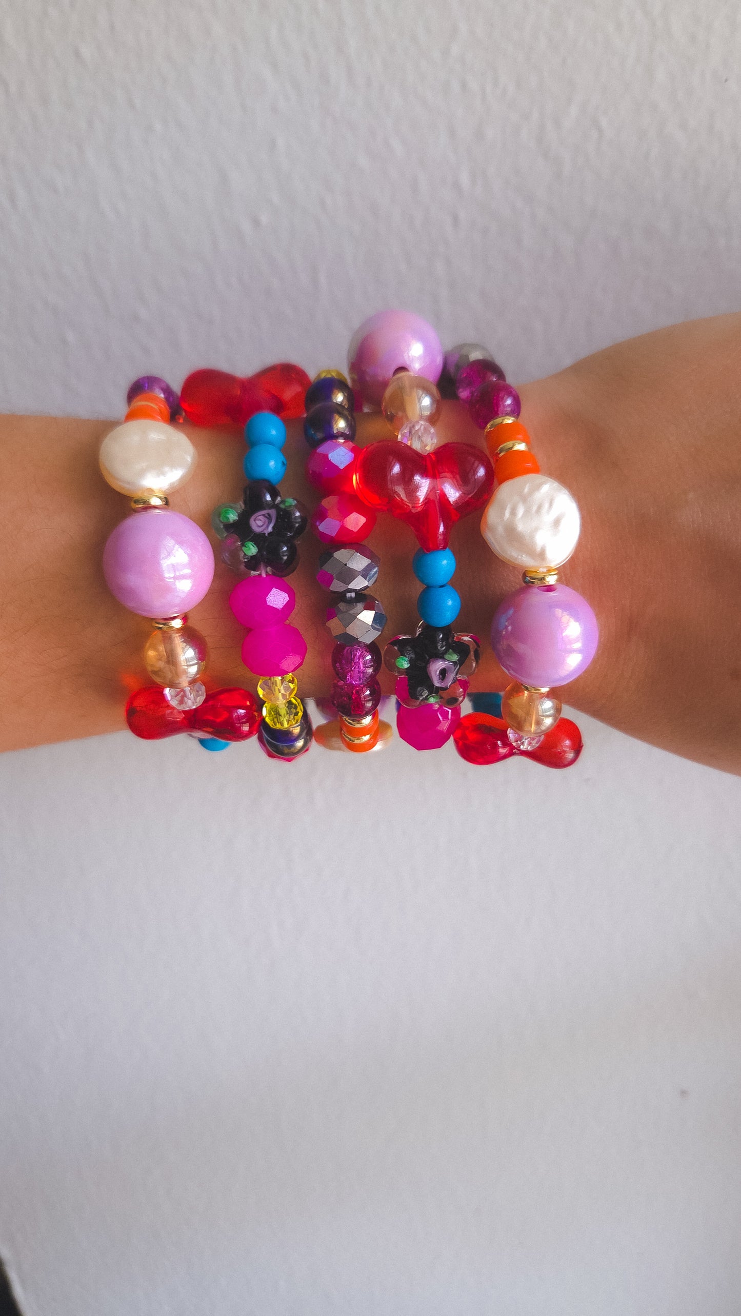 Berry Bloom Heart Bracelet