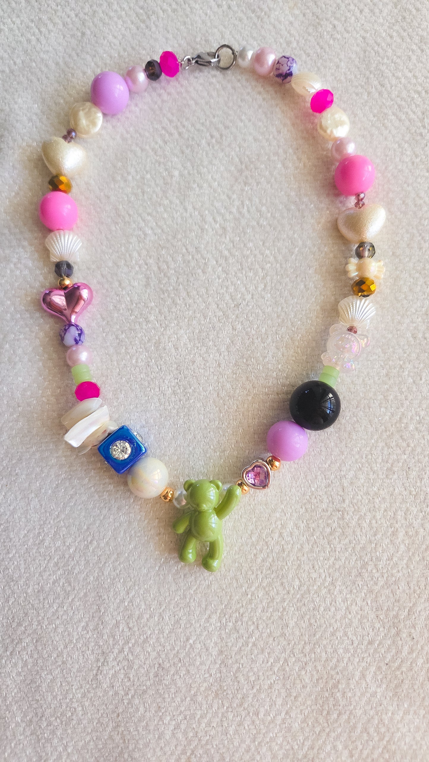 Lucky Teddy Charm Necklace