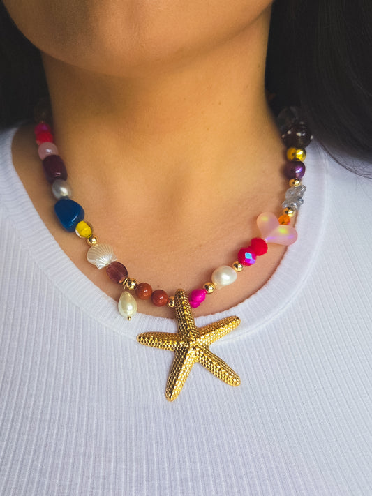 Golden Starfish Daydream Necklace