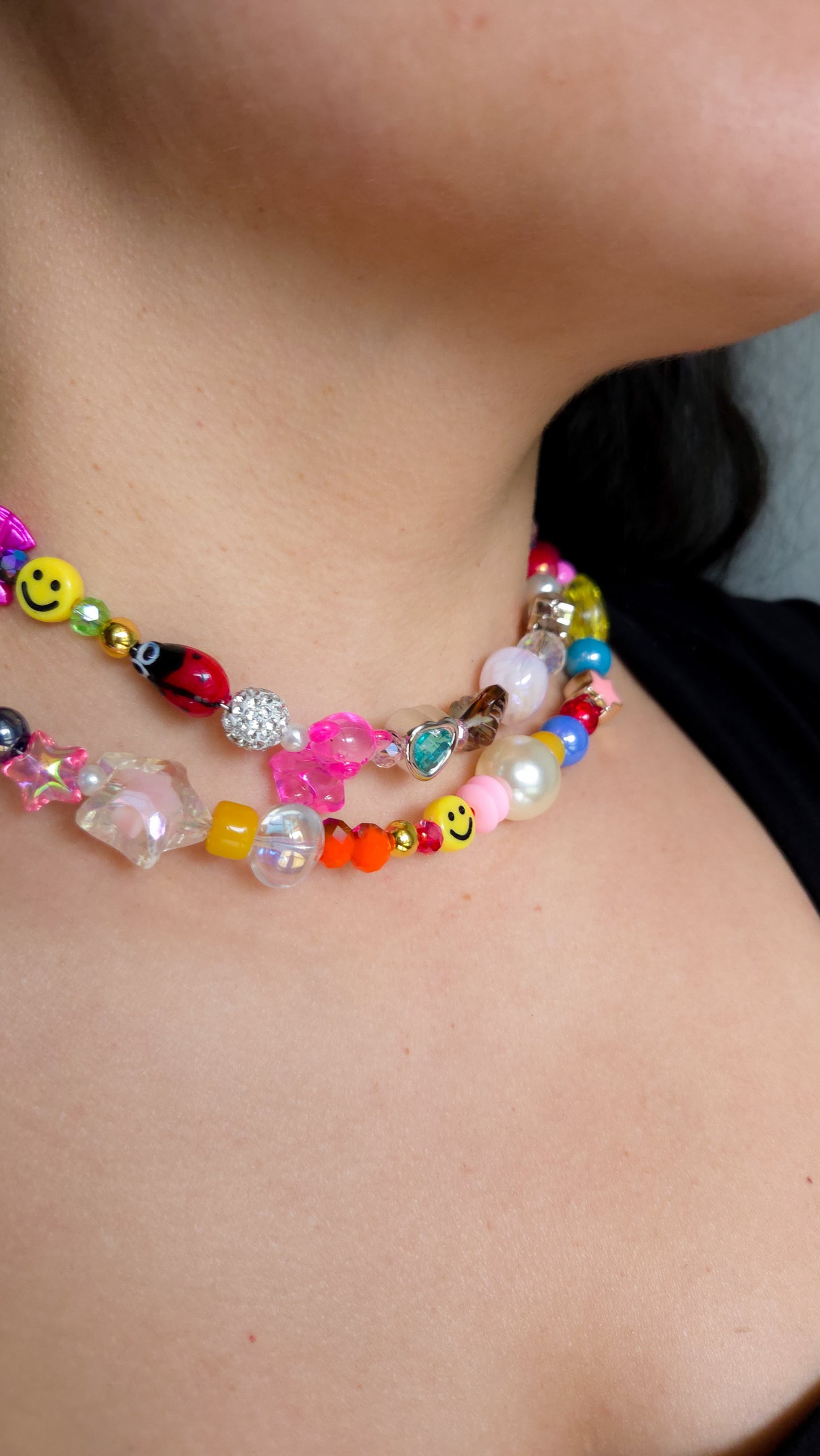 ✨ Funky Chunky 6.0 Necklace — Color Explosion🥳 | Handmade Dopamine Jewelry