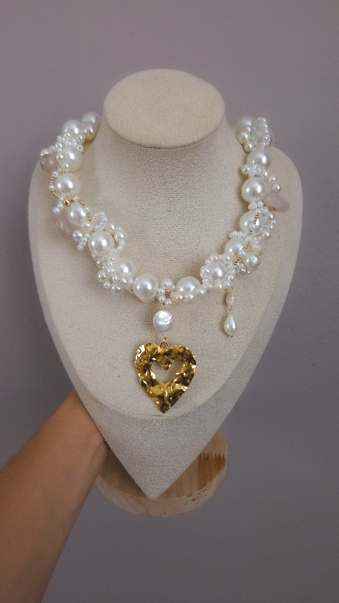 Pearl Heart Muse Necklace