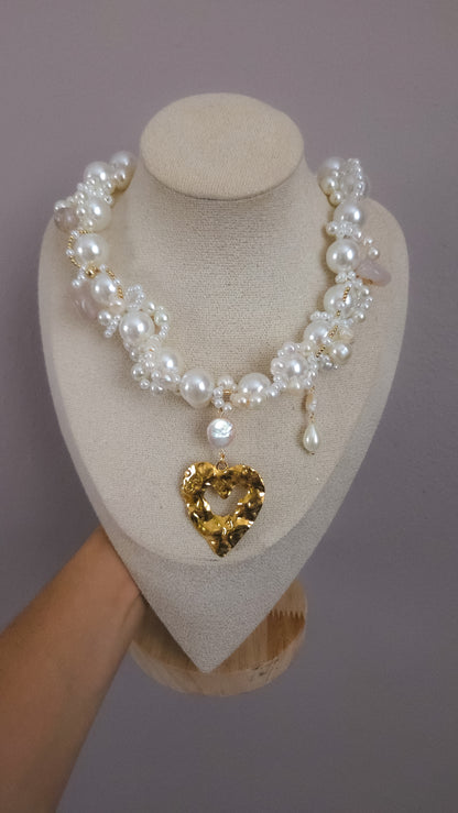Pearl Heart Muse Necklace