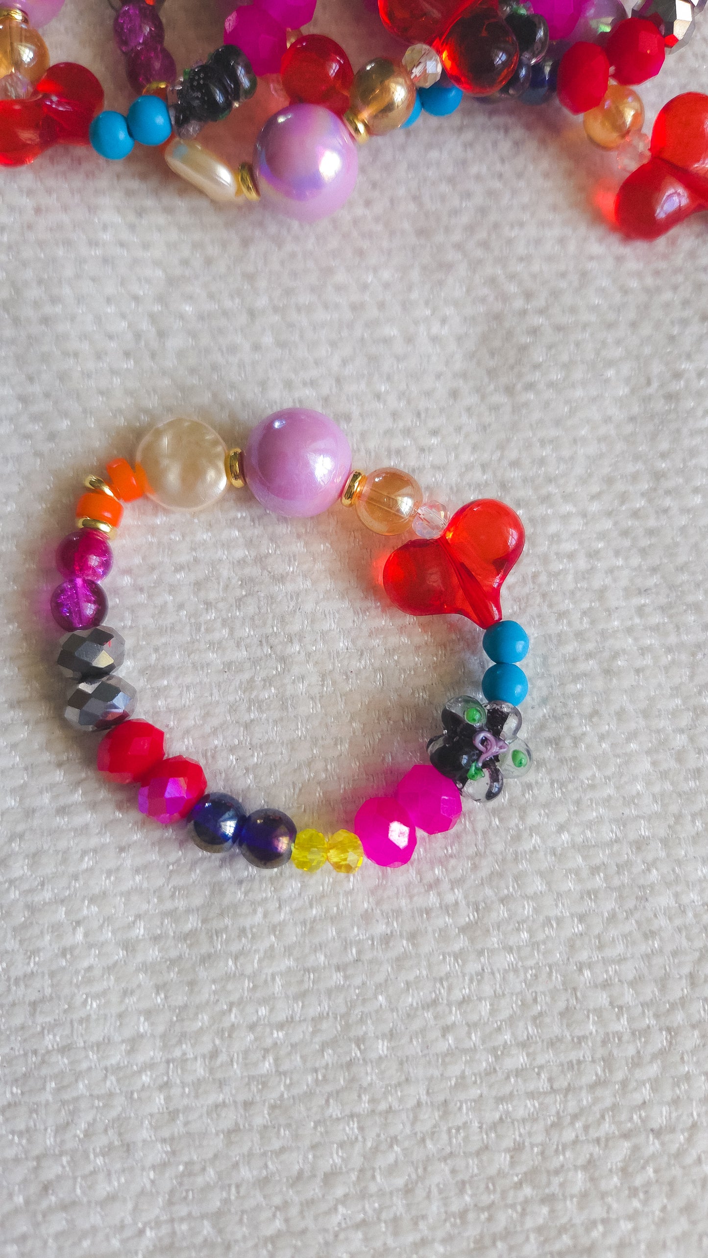 Berry Bloom Heart Bracelet