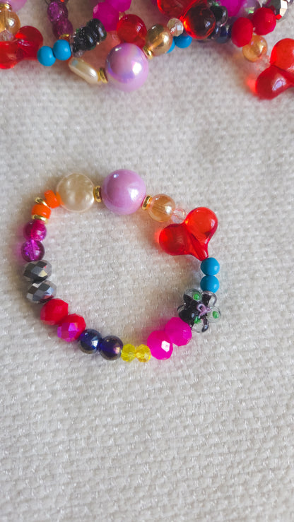Berry Bloom Heart Bracelet
