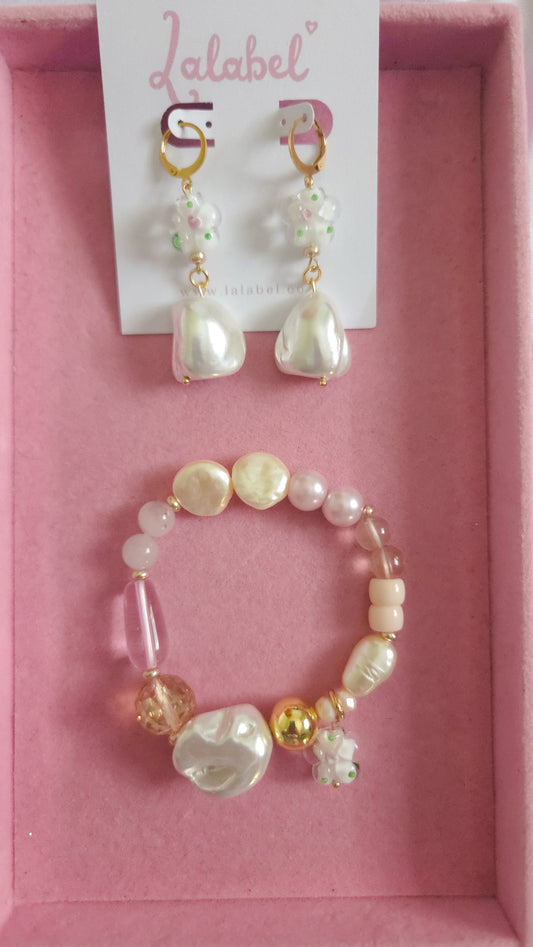 Pearl Daisy Jewelry Set 🌸🤍