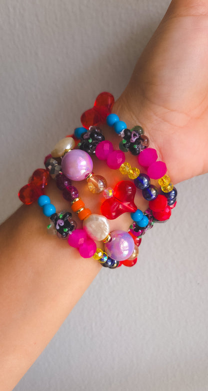 Berry Bloom Heart Bracelet