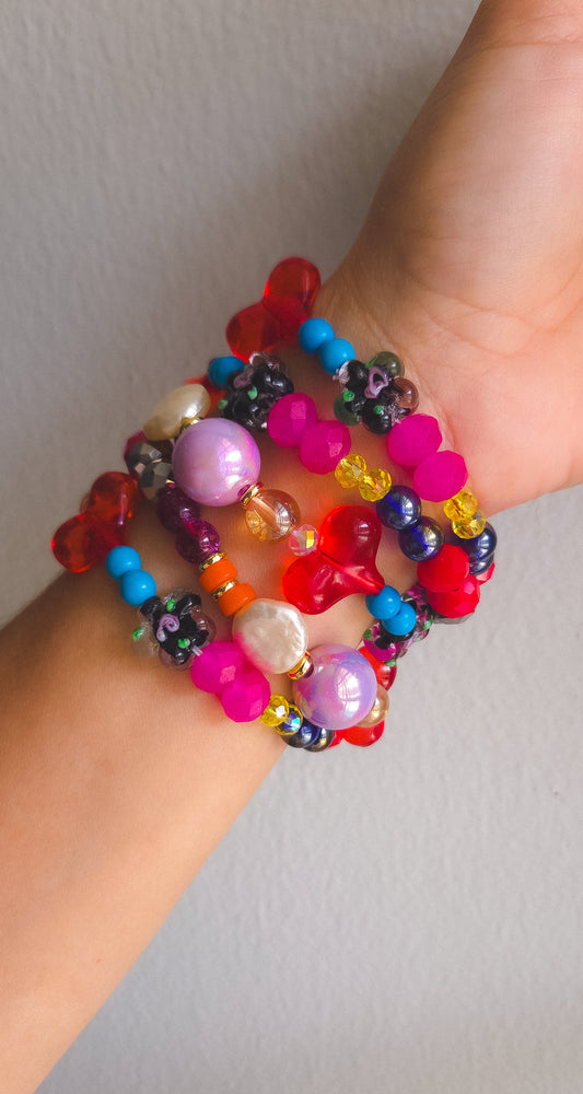 Berry Bloom Heart Bracelet