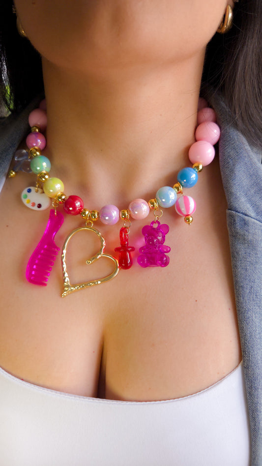 🎀 My Childhood Necklace | Dopamine Dressing | Statement Jewelry