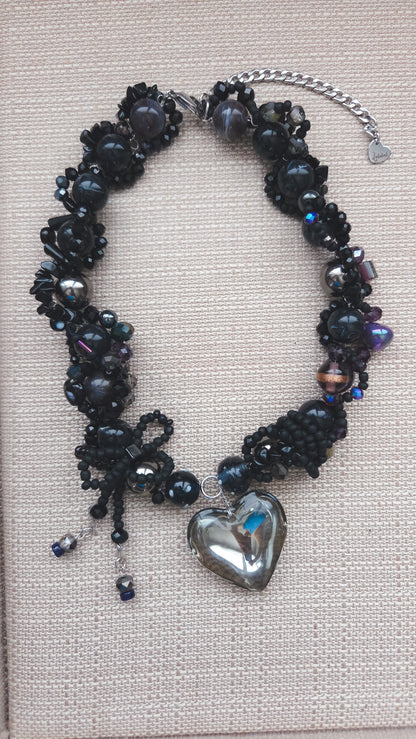 Enchanted Onyx Heart Necklace 🖤