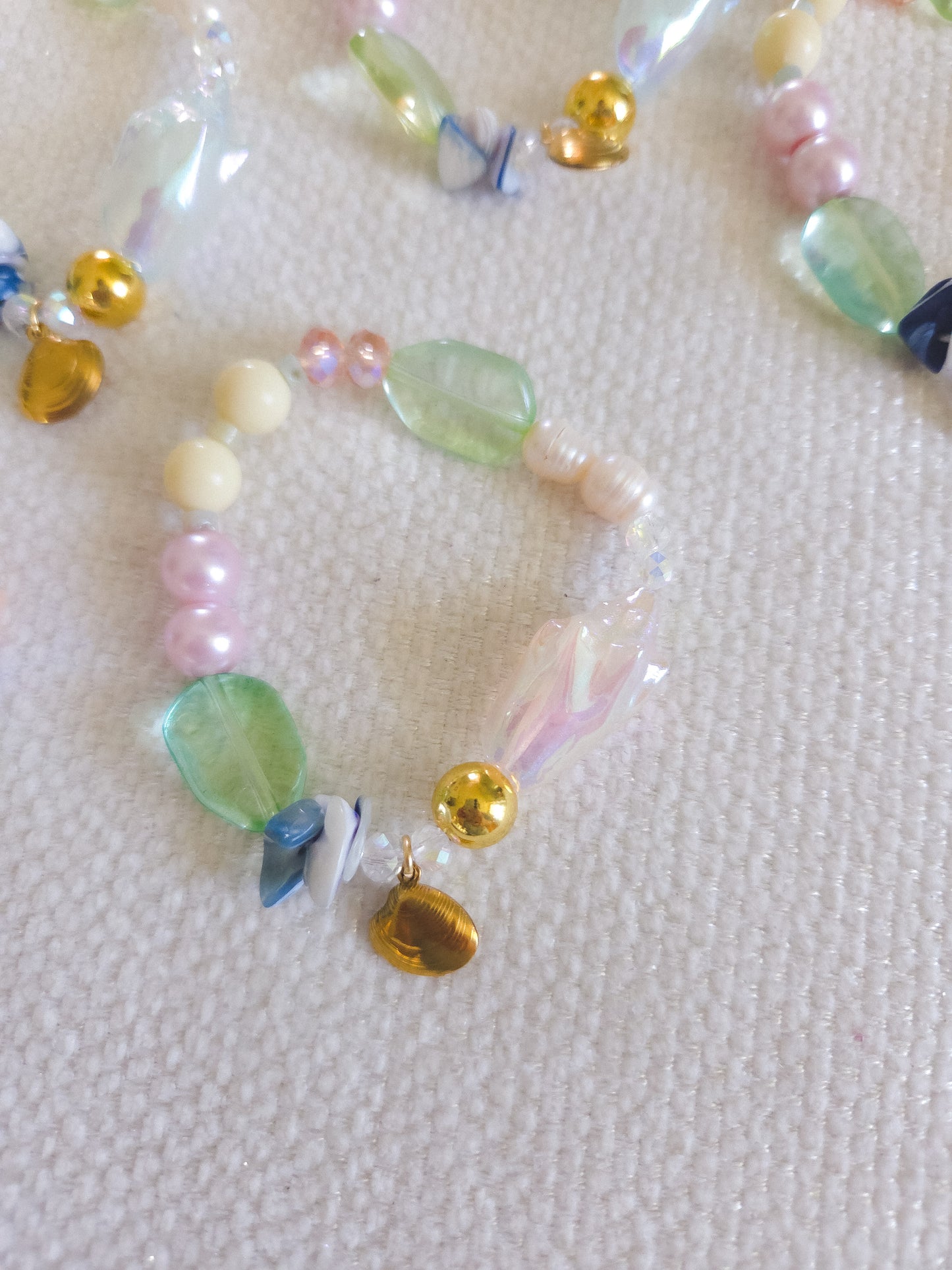 Sea Glass Pearl Bracelet 🐚