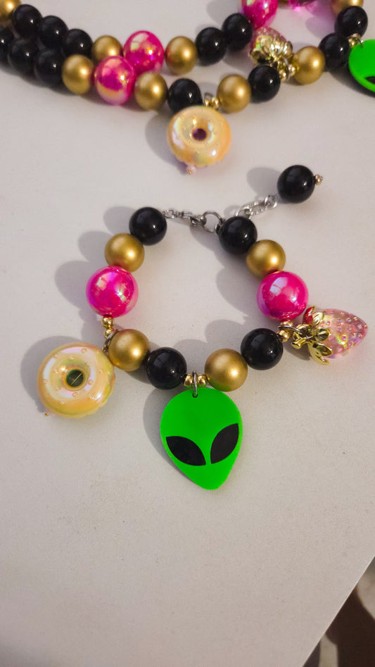 Alien Pop Charm Bracelet