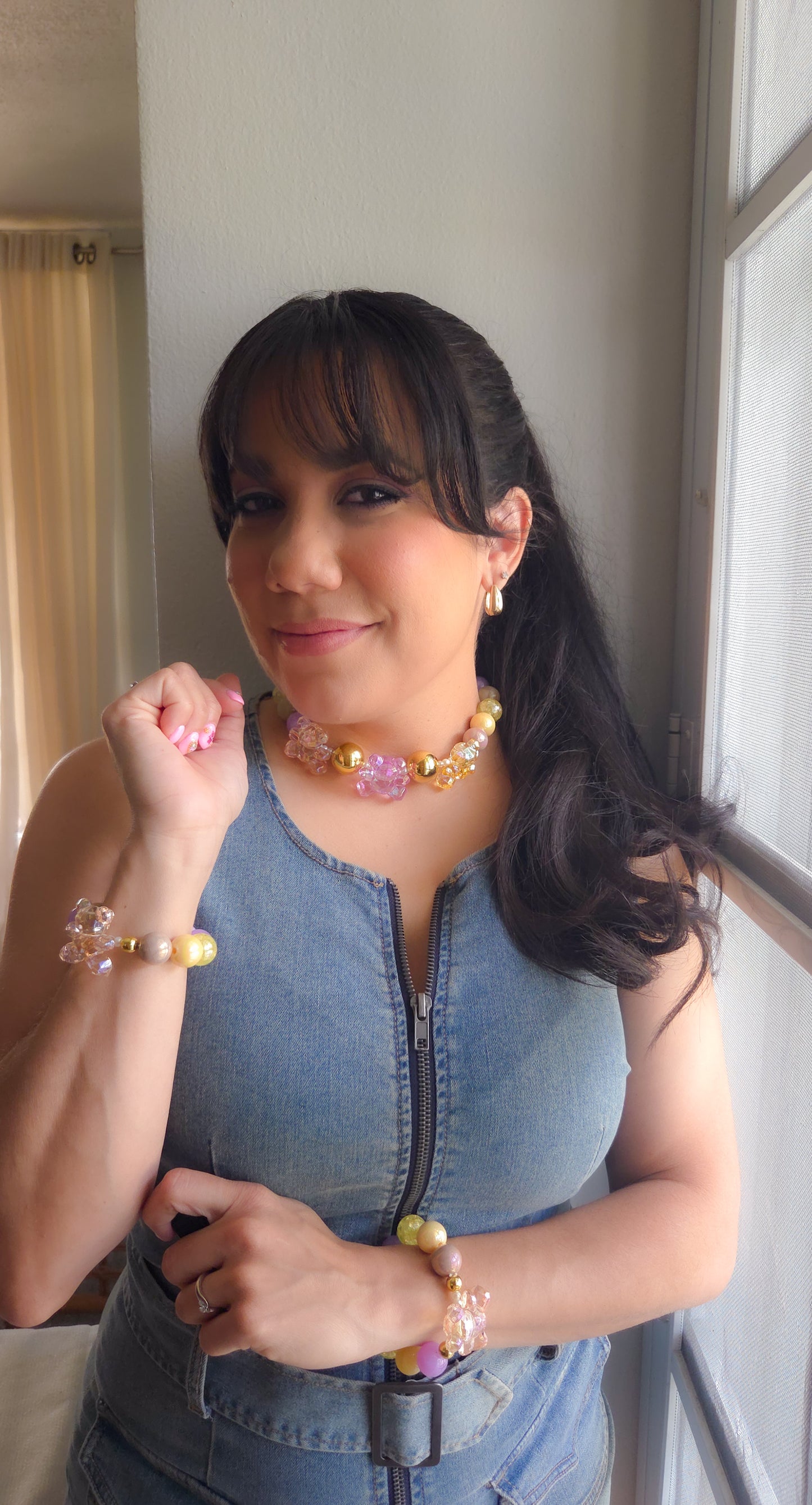 Butter Glow Bracelet | Y2K Pastel Teddy Charm