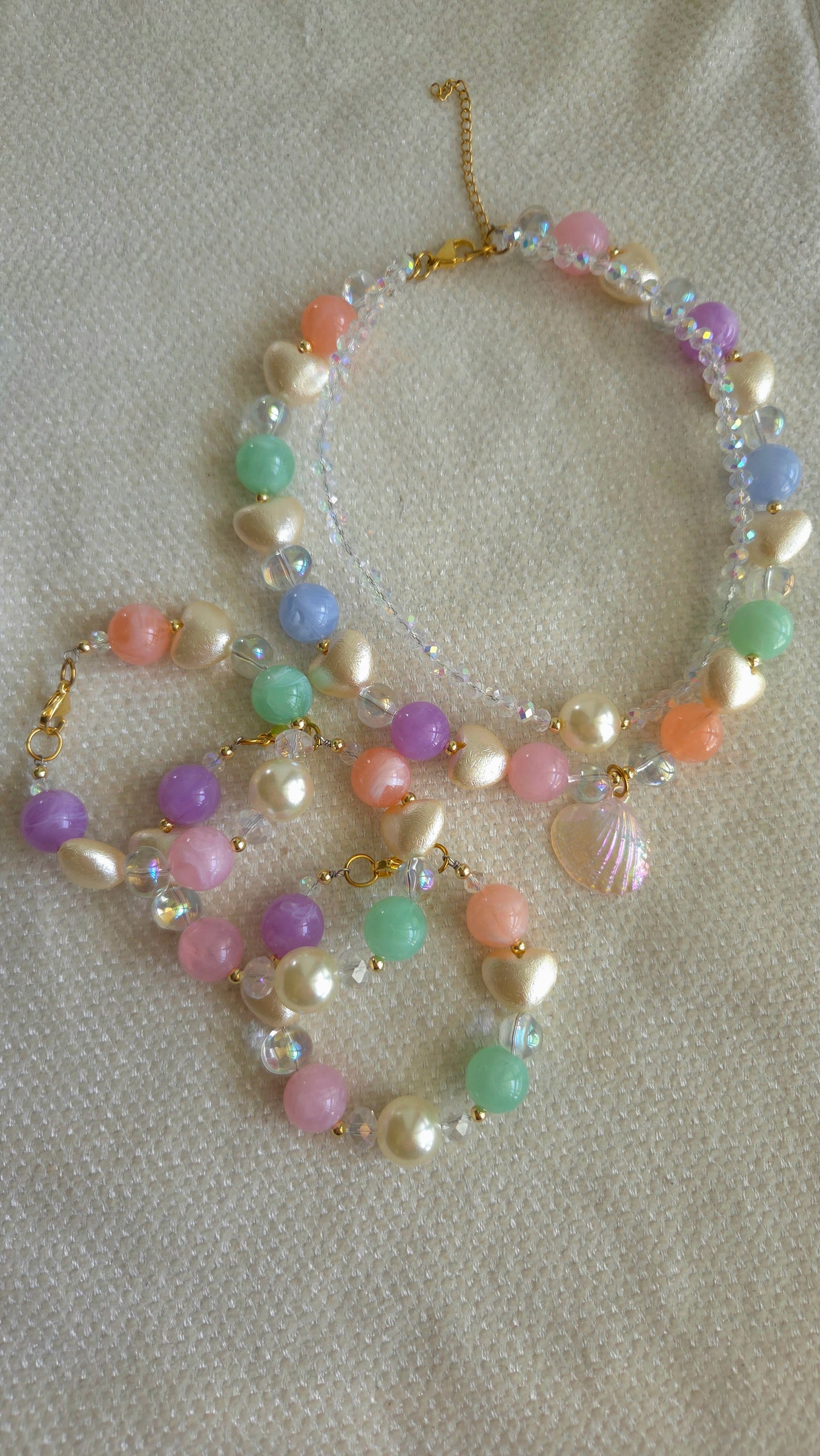 🧜‍♀️ Mermaid Fantasy Bracelet – Handmade Kawaii Y2K Jewelry | Dopamine Statement Bracelet